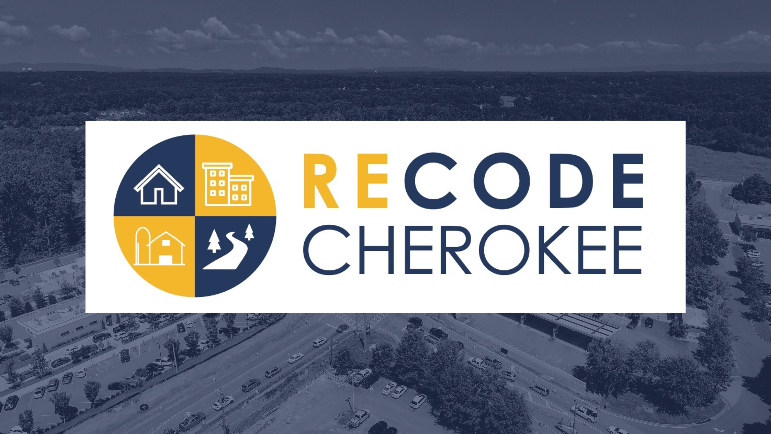 Graphic with blue overlay text that reads Recode Cherokee